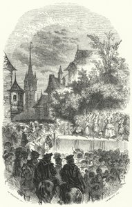 大公阿尔伯特七世和奥地利大公伊莎贝拉进入里尔，1600年 作者 European School